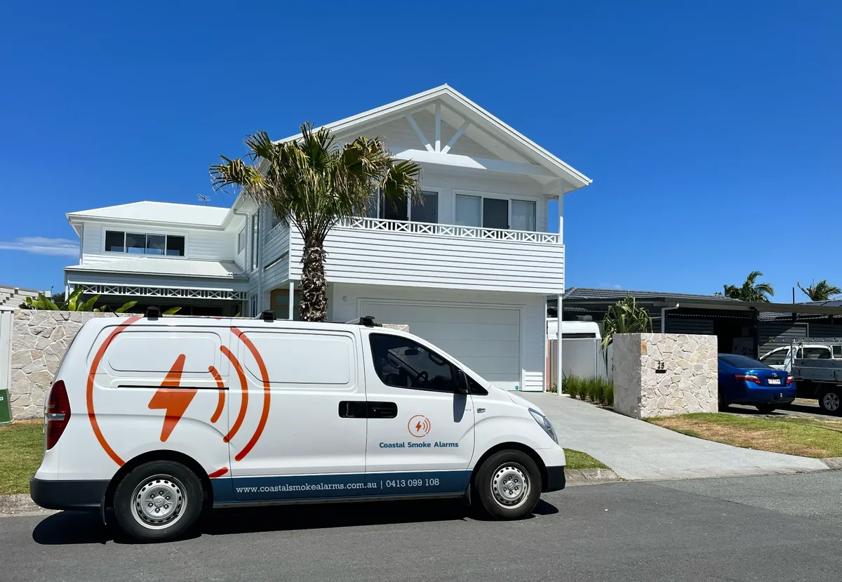 Coastal Smoke Alarms servicing a Gold Coast rental property